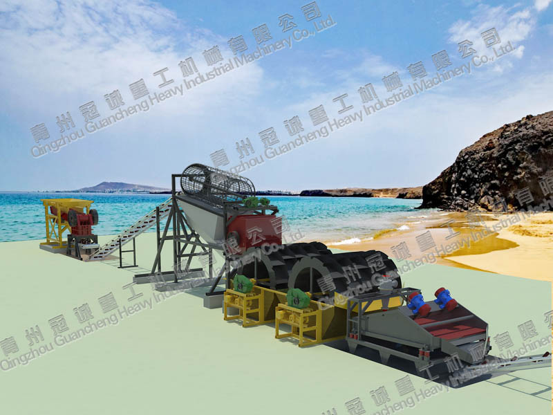 混凝土骨料中泥的含量超標(biāo)時可用洗沙機(jī)進(jìn)行清洗